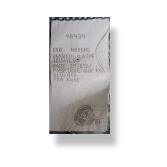 Woolrich Women’s XL Gray Striped Wool Blend Sweater Vintage 80s Crewneck USA - Picture 6 of 8